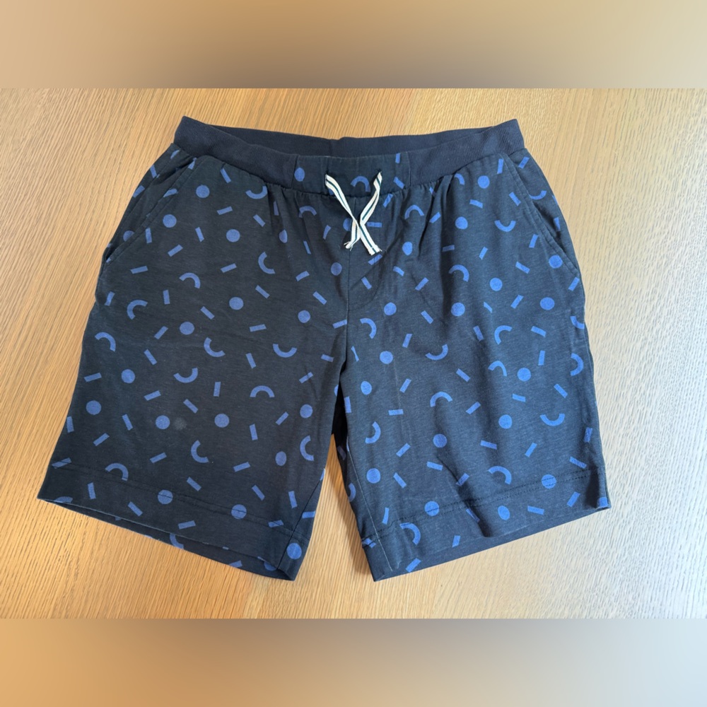 Lifetime Blue Patterned Soft/Sweatshirt Casual Shorts